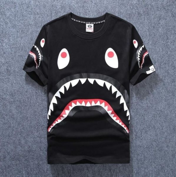 

Мужская одежда носить прилив бренд акула рот печати Мужчины Женщины любители Фон