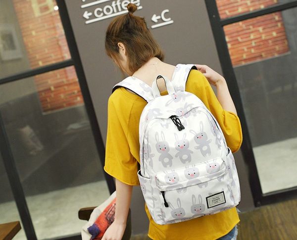 

schoolbag canva+oxford fabric backpack leisure fashion striped backpack outdoor travel bags high-capacity knapsack lapbackpacks a5