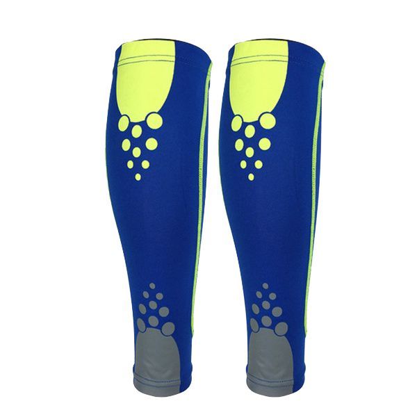

sport basketball leg knee calf wrap brace support pad guard protector sports protector gear blue m, Black
