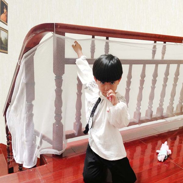 

kids railing stairs balcony safety protecting net baby safety fence children products 200/300 cm white color