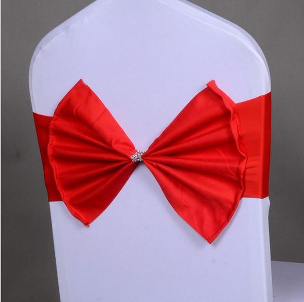 Festa de casamento Tampa Da Cadeira Nova Chegada Home Decor Cadeira Capas Bowknot Housse De Chaise Mariage Banda Decoração