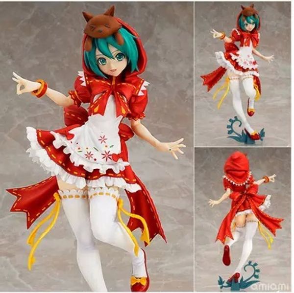 

игрушка подарок модель новый молодежный подарок аниме hatsune красная шапочка большая версия красная шапочка / big blue hat hatsune девушка