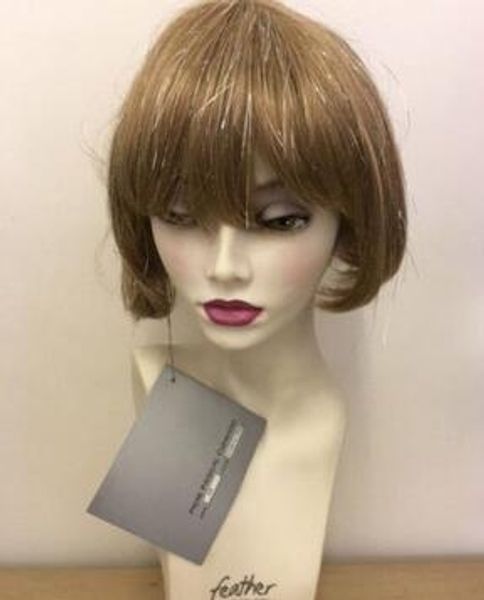 

bob party wig- silver/glitter, Black;brown