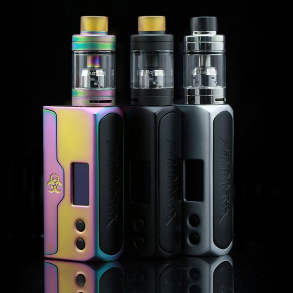 

Original Advken Dominator 100W TC Kit OCC Version 0.2ohm 0.6ohm Vaporizer E Cig 3 Colors Silver Black Rainbow DHL Free