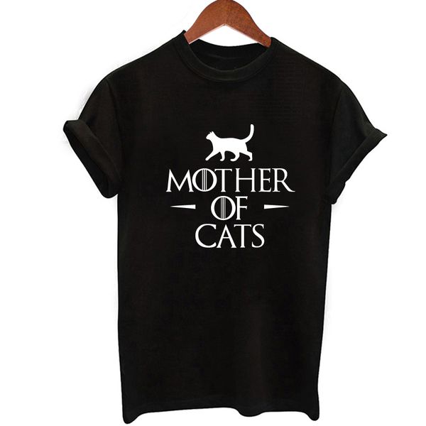 

t shirts women summer letter cat print women short sleeve female pullover harajuku style black o-neck casual t-shirt, White