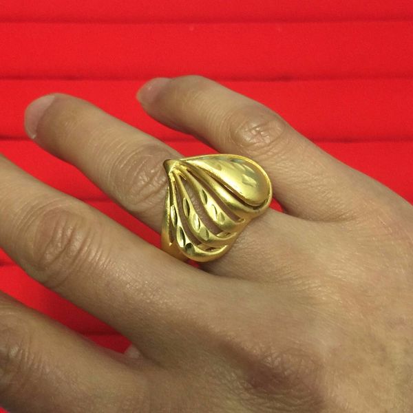 

antique jewelry 24k gold filled heart bride wedding engagement vintage ring gifts, Golden;silver
