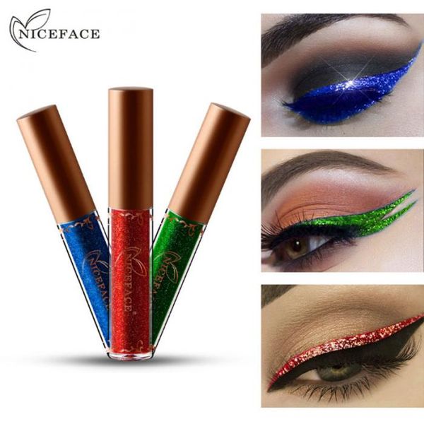 

metallic 12 colored shiny diamond eyeliner high pearlescent eyeliner
