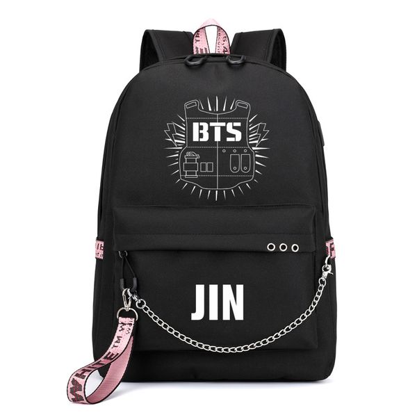 

harajuku fashion backpack lovely travel bag for teenagers girls ribbon schoolbag female chain backpacks shoulder bag