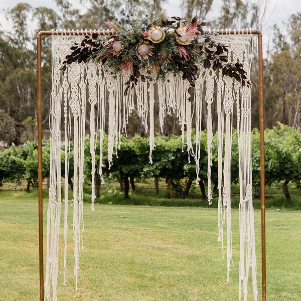 Macrame Wedding Decoration For Reception Boho Fiber Curtain Wall