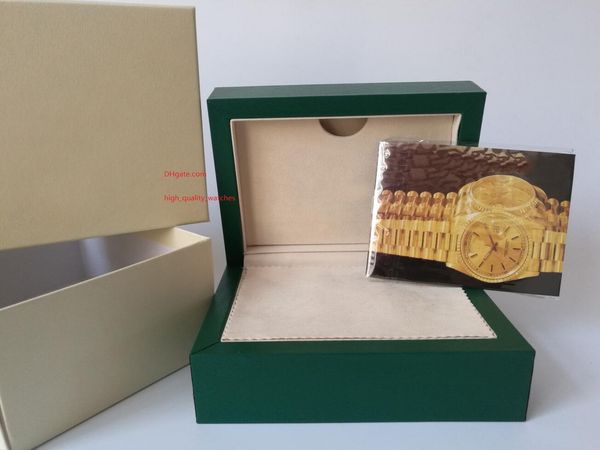 

новый стиль часы box green box оригинал papers кожаный мешок подарочные коробки карты для 116660 116610 116500 116520 часы известных марок 1, Black;blue