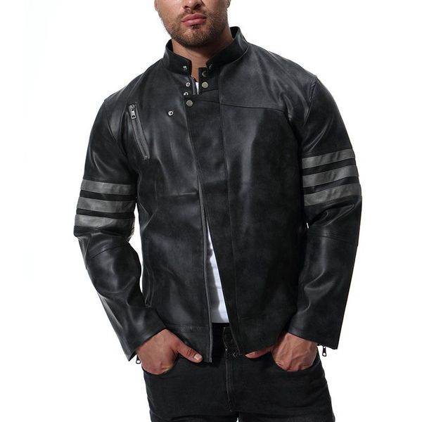 productos de calidad sin impuesto de venta último diseño Compre Chaquetas De Cuero Para Hombres Delgado Cuello Alto ... productos de calidad sin impuesto de venta último diseño Compre Chaquetas De Cuero Para Hombres Delgado Cuello Alto ...