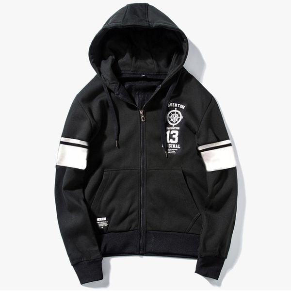 

max chest 155cm hight quality mens hoodies and sweatshirts autumn spring 2018 plus size -5xl 6xl 7xl 8xl fashion style, Black