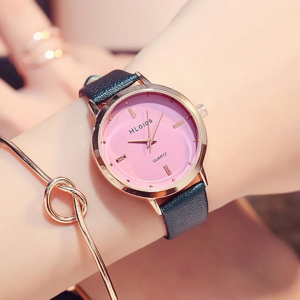 

wristwatches relojes mujer 2018 bracelet watches women luxury dress wristwatches clock women rose gold girls gold ladies pt4, Slivery;brown