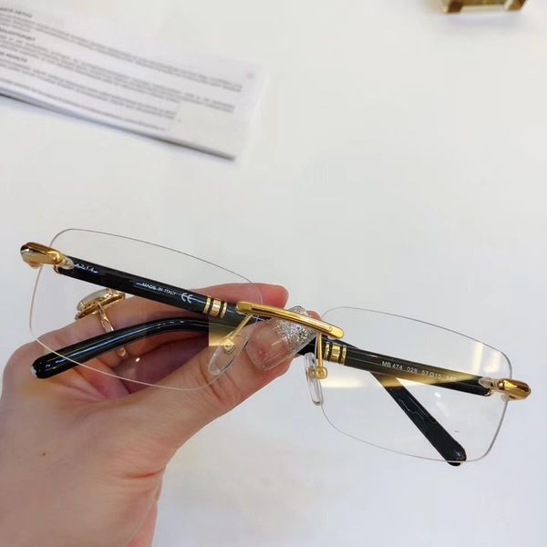 Neue Brillengestelle Damen Herren Markenbrillengestelle Klarglasgläser oculos 474 mit Etui A8ZY