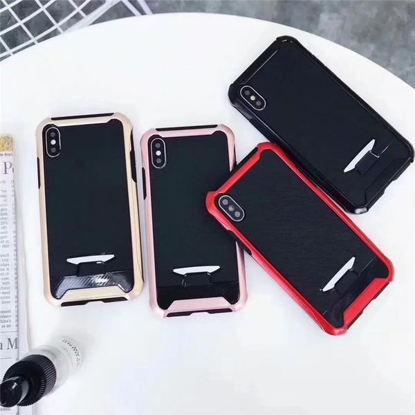 

hybrid armor case for iphone xs max xr hard plastic rubber 2in1 defender cover case 4 colors dhl shipping