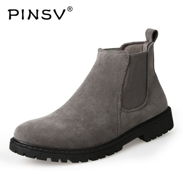 Für Sneakers Trendy Pinsv Kuh Großhandel Bota Chelsea Stiefeletten Boots 2019 Stiefel Schuhe Masculina Herren Wildleder Herbst kPZuOXi