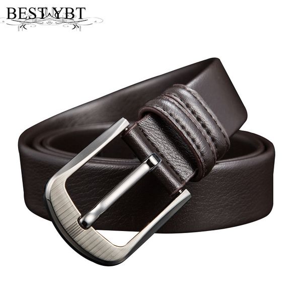 

ybt men belt imitation leather alloy pin buckle belt business affairs casual fashion selling men, Black;brown
