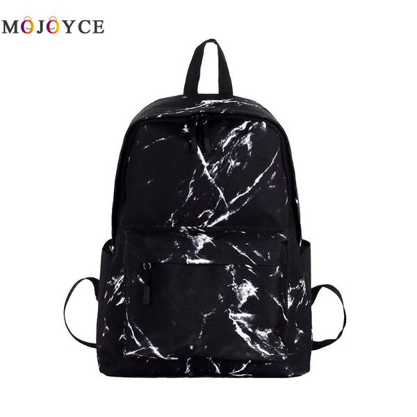 

teenager boys girls marble stone print backpack preppy style rucksack canvas shoulder school backpack feminina