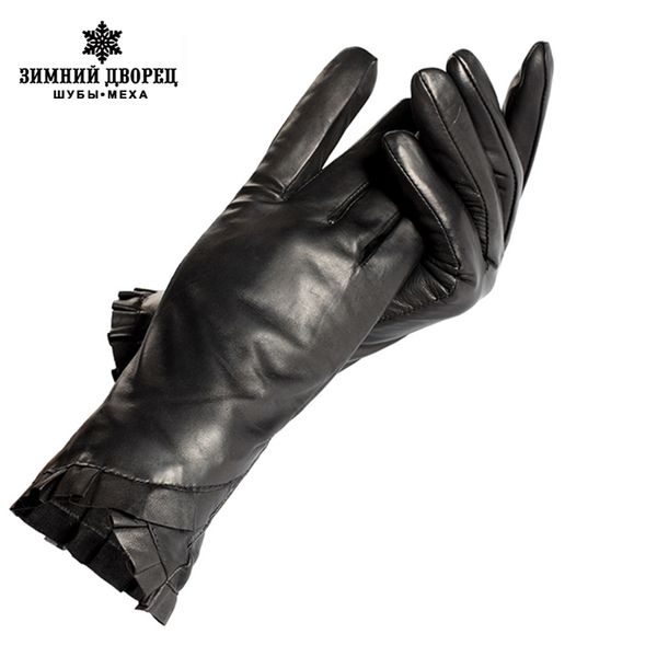 

fashion winter female gloves leather gloves,black leather gloves women,genuine leather,cotton women warm gloves, Blue;gray