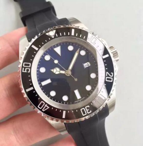 

Роскошные высококачественные мужские спортивные часы DEEP 44MM морской обитатель с синим циферблатом керамический вращающийся безель с автоподзаводом сапфировые часы для дайвинга