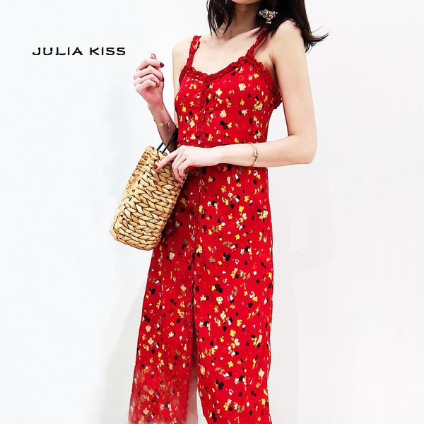 

женщины женщины старинные цветочные печати cami длинное платье, White;black