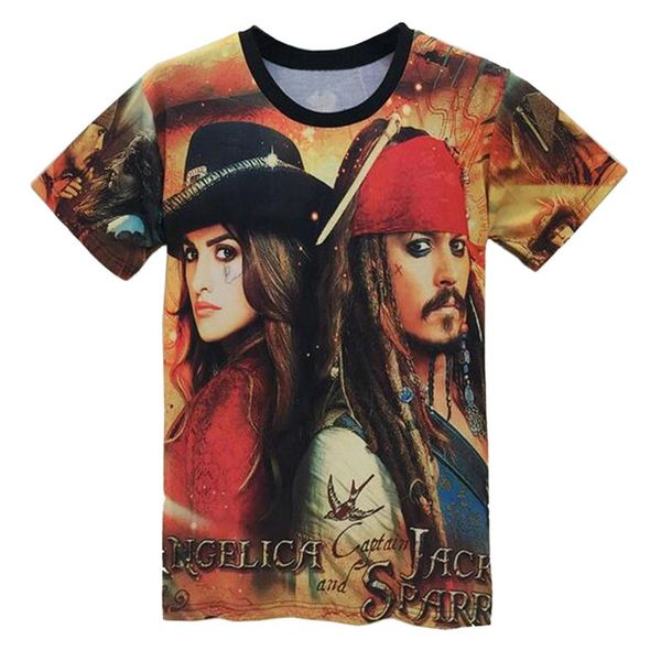 

лето повседневная мужская и женская одежда с коротким рукавом рубашки 3d печати мода o-образным вырезом tee топы, White;black