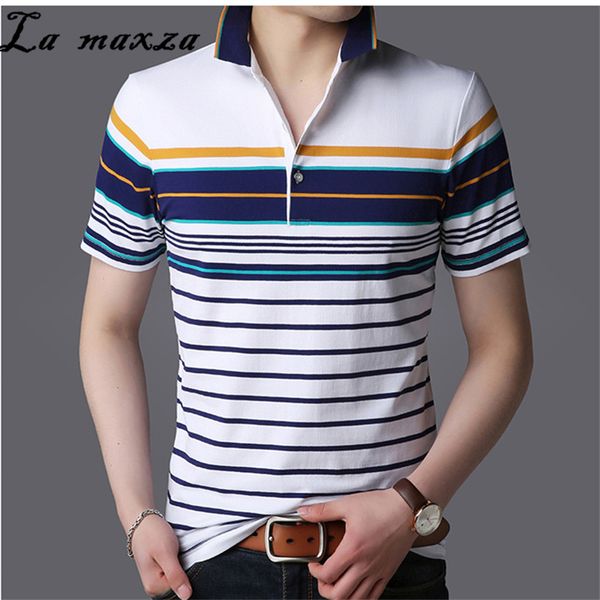 

cotton man stripe fashion designer short sleeve shirt big size business casual slim male shirts 3xl, White;black