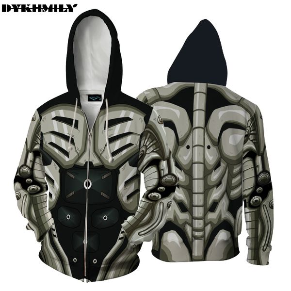 

dykhmily new fashion muscle mens zip hoodie sweatshirt superpower men/women zip jackets 3d hoodies outerwear, Black
