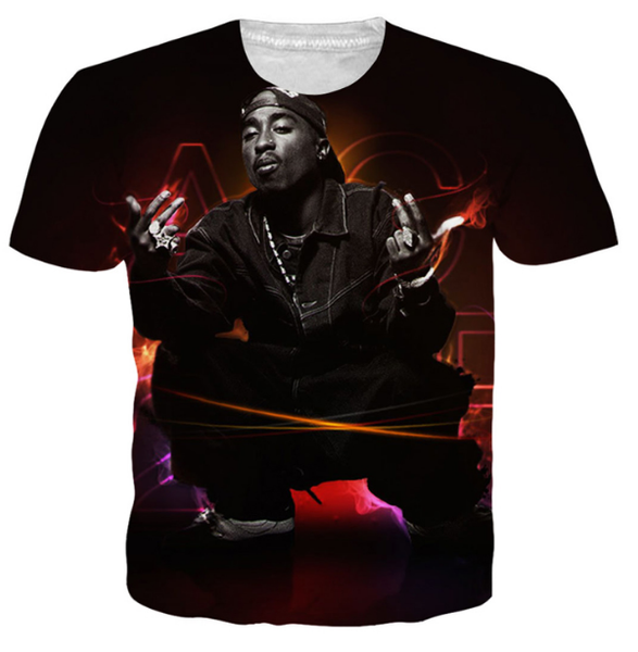 

2018 new summer style men women hip hop thug life 2pac t shirt funny streetwear 2pac tee s-xxxxxxl u166, White;black