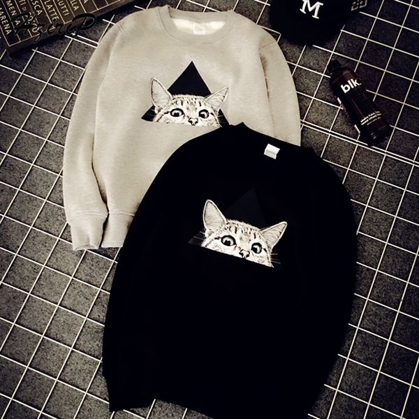 

Harajuku Flocking Autumn Winter Warm Sweatshirts Women 2018 Animal Printed Long Sleeve Hoodies Moletom Mujer Plus Size Sudadera