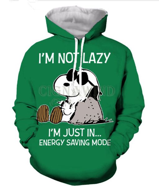 

new arrive cartoon dog mr lazy sweatshirts men women 3d print harajuku style t shirt /sweatshirts /hoodies casual s-xxxxxxxxl h18, Black