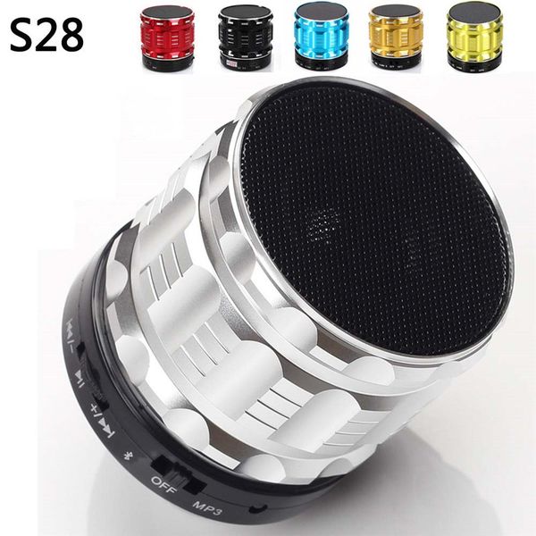 

s28 portable bluetooth speaker wireless mini stereo bass speaker with mic support fm radio support tf card for phone