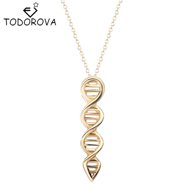

whole saletodorova new arrival science jewelry dna necklace biology jewelry molecule necklace accessories for women brand sale, Silver