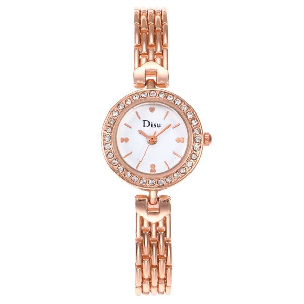 

exquisite small heart women bracelet watches women new vogue luxury rhinestone quartz wrist watch ladies clocks orologio donna, Slivery;brown