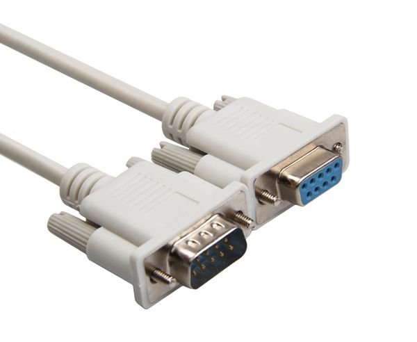 

100pcs/lot 1.5m db9 female to male f/m cable serial cross rs232 to rs-232 cable