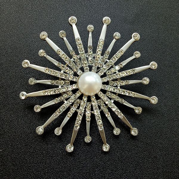 

nymph pearl brooch jewelry freshwater pearl brooch large brooches freshwater for wedding shz202, Slivery;golden