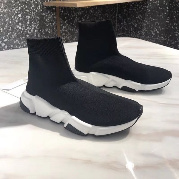 

Speed trainer man woman ca ual boot high tretch knit high hoe man ca ual neaker ize 35 45, Black