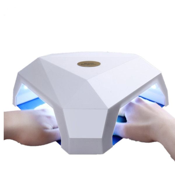 

nail dryers fiso 60w led / uv dryer double hole design manicure tool gel lamp for drying all gels bases polishes