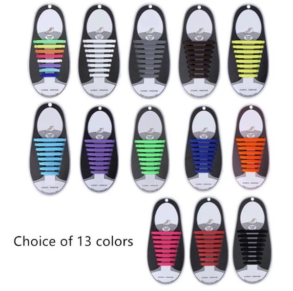 

Elastic Silicone Shoelaces Special Shoelace No Tie Shoe Laces Men Women All Sneakers Lacing Rubber Shoelace