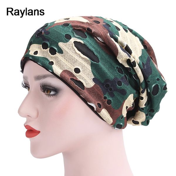 

ranlays womens cap beanie winter knit warm baggy slouch hole hip-hop stretchy hats, Blue;gray