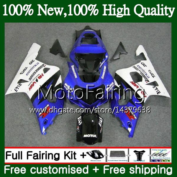 

body for suzuki gsx-r600 gsxr 750 k1 gsxr750 01 02 03 23mf9 blue white gsxr 600 01 03 gsx-r750 gsxr600 2001 2002 2003 fairing bodywork