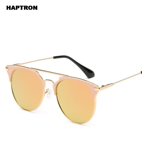 

haptron vintage sunglasses women brand cat eye sunglasses sun glasses for women female ladies sunglass mirror, White;black
