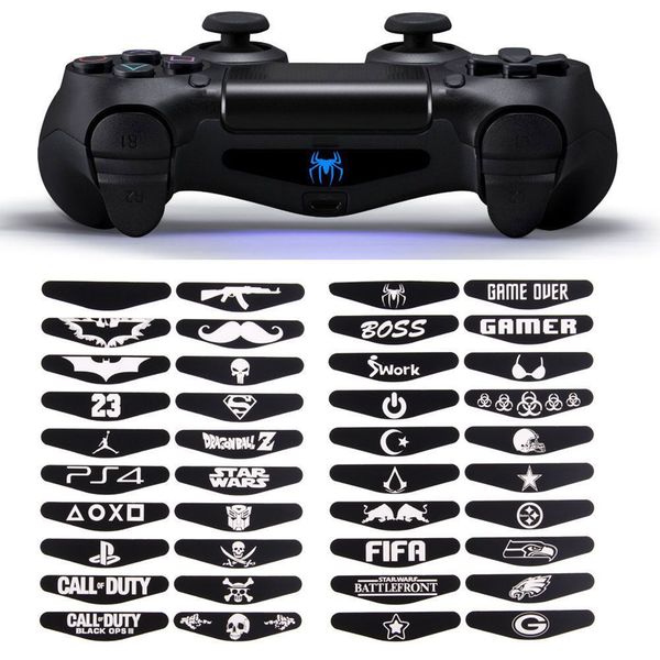 

50 компл. / лот 40 шт. / компл. светодиодные наклейки наклейка PS4 свет бар наклейки для Playstation 4 контроллер свет бар PS4 аксессуары
