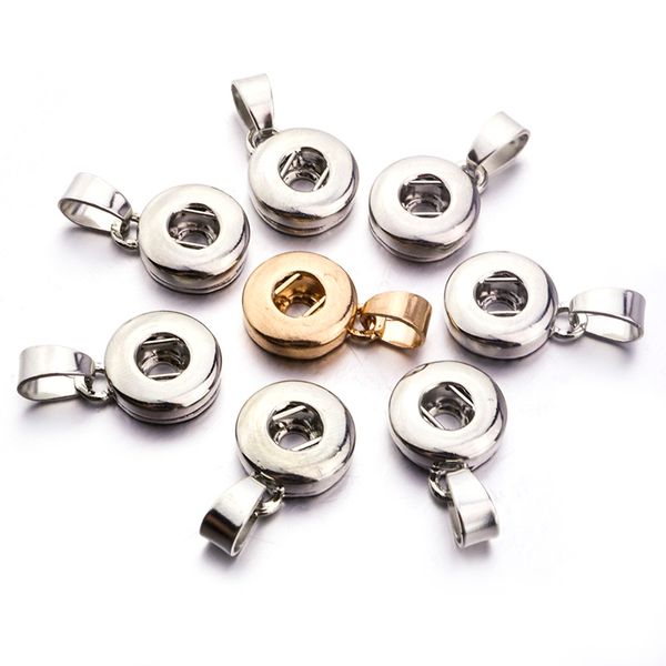 

noosa snap button base jewelry silver gold metal 12mm 18mm snap button pendant for snap button bracelet/ necklace/earrings jewelry findings, Bronze;silver
