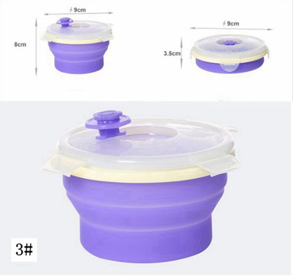 kitchen storage containers suppliers best kitchen storage round silicone foldable lunch box portable collapsible crisper camping outdoor bowls with lids food storage container aaa49