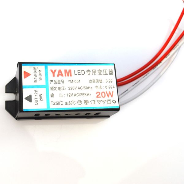 

AC220V 20W Electronic Transformer MR11 MR16 LED Driver for 12V Lamp Cup LED Module Mirror Light Spotlight G4 Lamp Beads