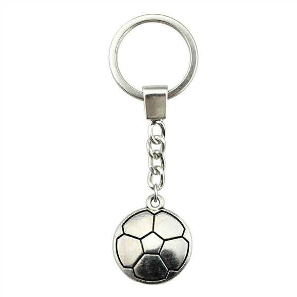 

6 pieces key chain women key rings car keychain for keys soccer 22x19mm, Slivery;golden