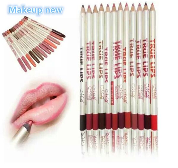 

48pcs/lot 15cm m.n waterproof lip liner pencil women's professional long lasting lipliner lips makeup tools
