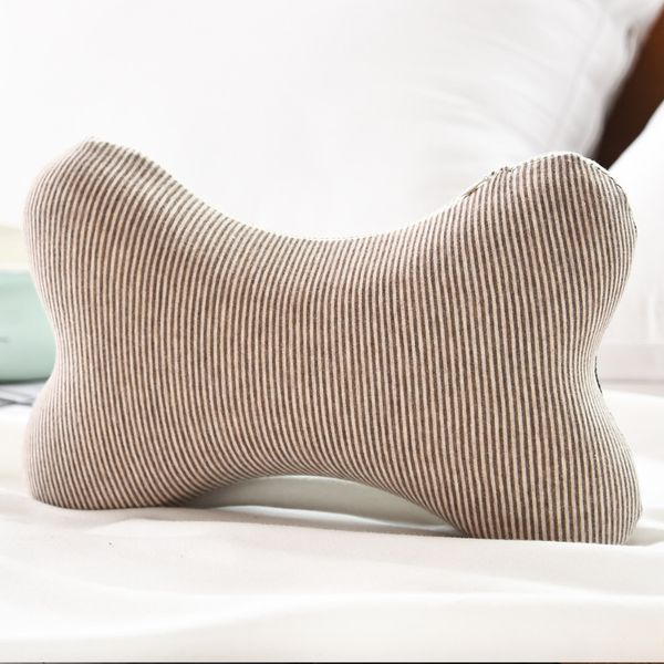 Slow Rebound Orthopedic Bone Shape Memory Latex Plush Neck Pillow