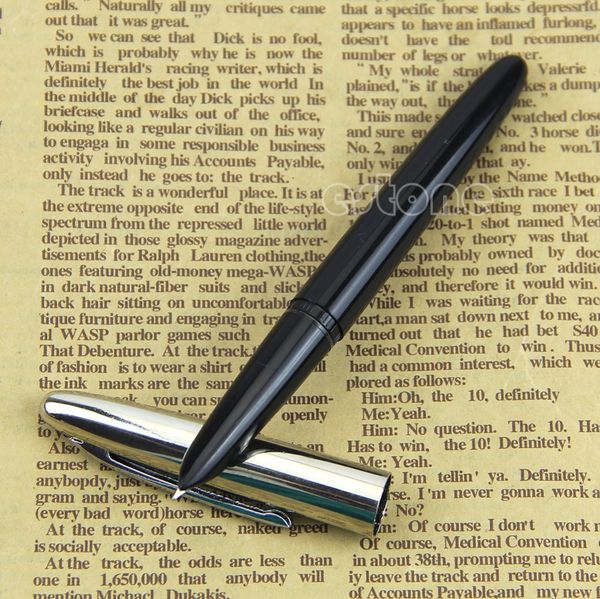 

black vintage classic fountain pen hero 366 fully hooded fine nib w15